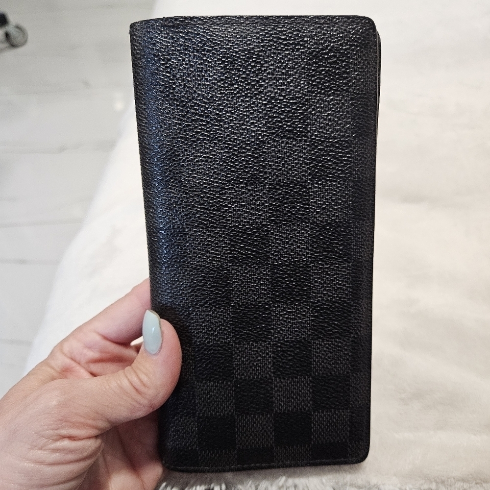 Louis Vuitton Braza Damier Graphite Long Bifold Wallet